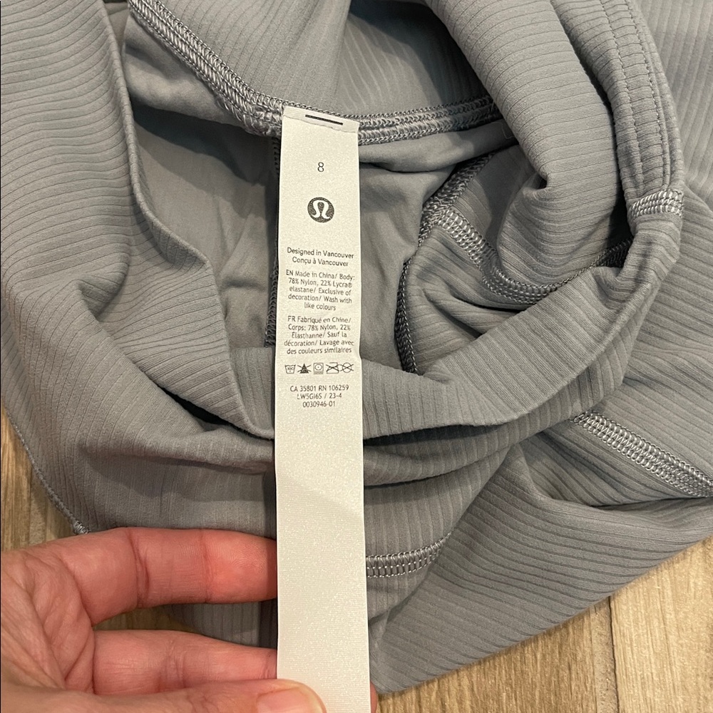 Lululemon Athletica Align Ribbed Mini-Flared Pant in Gray - Picture 8 of 11